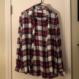Melloday button down flannel size L